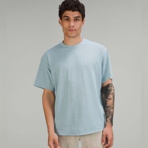 Lululemon Relaxed-Fit Training Short Sleeve Shirt Heathered Breeze Blue L